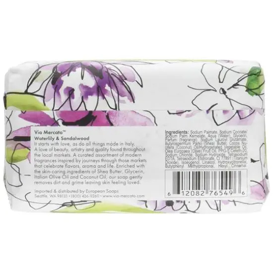 European Soaps Bar, 7oz. No 5 Water Lily & Sandalwood {7}