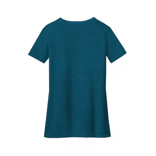 District&reg; Women's Perfect Blend&reg; V-Neck T-Shirt Deep Turquoise Fleck {5}