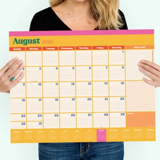 2026 Sherbet Large Desk Pad Monthly Blotter Calendar {6}