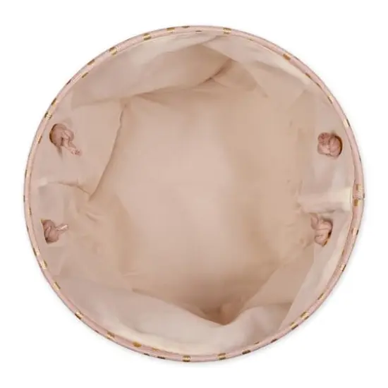 DII&reg; 15" Round Dots Fabric Bin Millennial Pink {4}