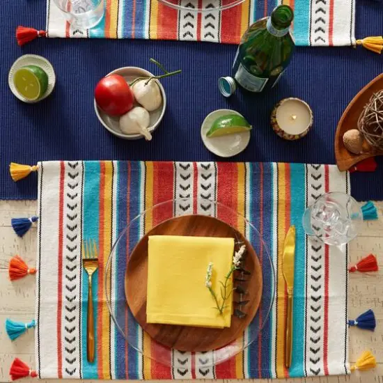 DII&reg; Picante Stripe Tassel Placemats, 6ct. {7}