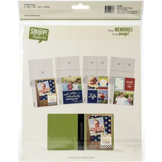 Simple Stories Sn@p!&trade; 6" x 8" Flipbooks Pocket Pages {3}