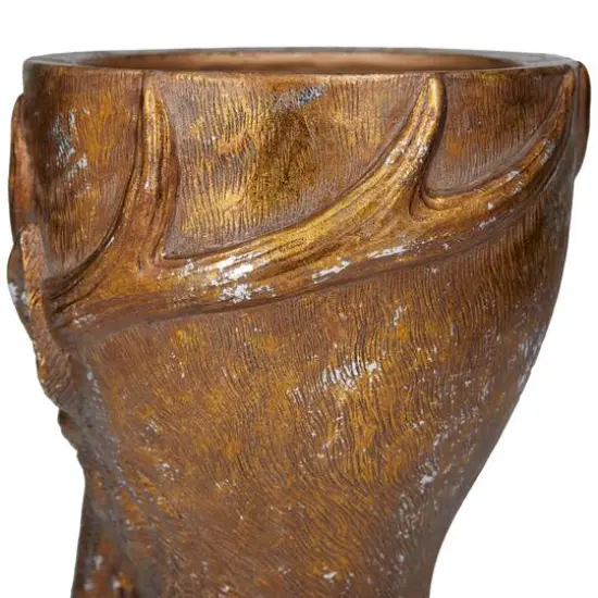 Bronze Polystone Traditional Planter, 14" x 10" x 10" {6}
