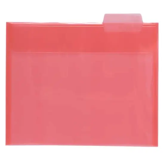 JAM Paper 8.5" x 11" Plastic File Folders, 6ct. {4}