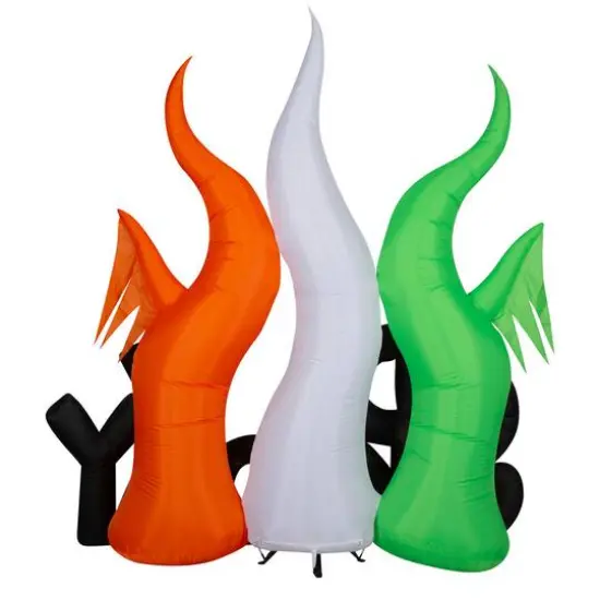 8ft. Airblown® Halloween Inflatable Ghosts with Spooky Sign {4}