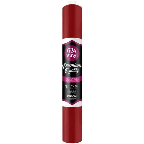 PA Vinyl Matte Removable Adhesive Vinyl Dark Red {1}