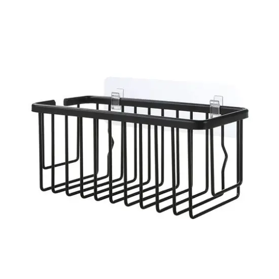 10" SunnyPoint Aluminum Rectangle Basket Black {1}