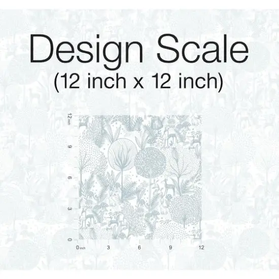 Roommates Forest Friends Peel & Stick Wallpaper Blue/White {8}