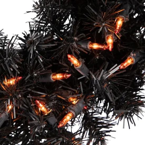 18" Lit Boo Sentiment Outdoor Halloween Sign {5}