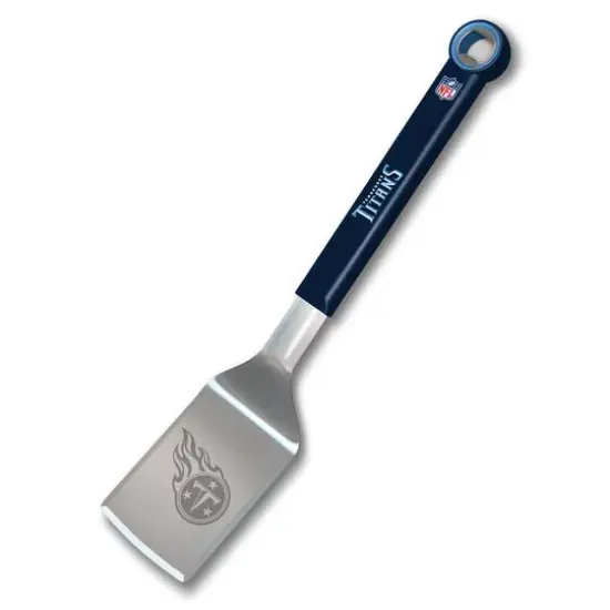 NFL Stainless Steel BBQ Spatula with Bottle Opener Tennessee Titans {1}