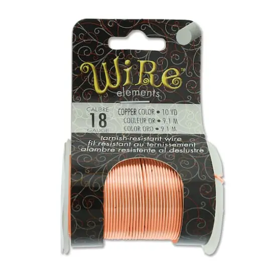 The Beadsmith&reg; Wire&trade; Elements 18 Gauge Tarnish-Resistant Wire Copper {1}