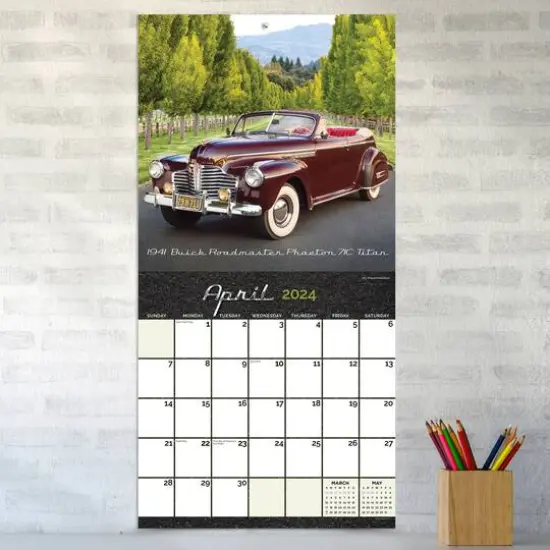 TF Publishing 2024 Classic Cars Wall Calendar {5}