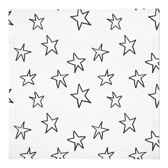 Simple Star Pattern 10" x 10" Cotton Twill Napkin {1}