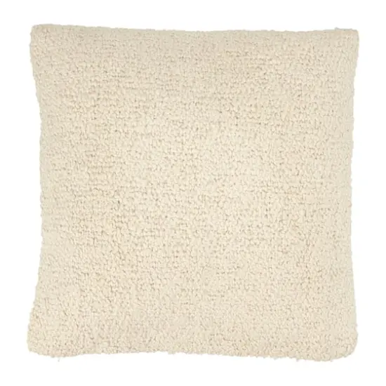 Hello Honey&reg; Cream Woven Cotton Boucl&eacute; Pillow {1}