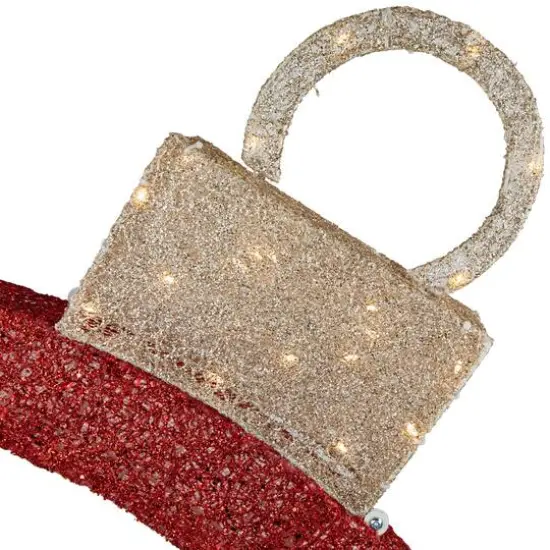 4ft. LED Lighted Red Ornament Arch Outdoor Christmas Decoration {5}