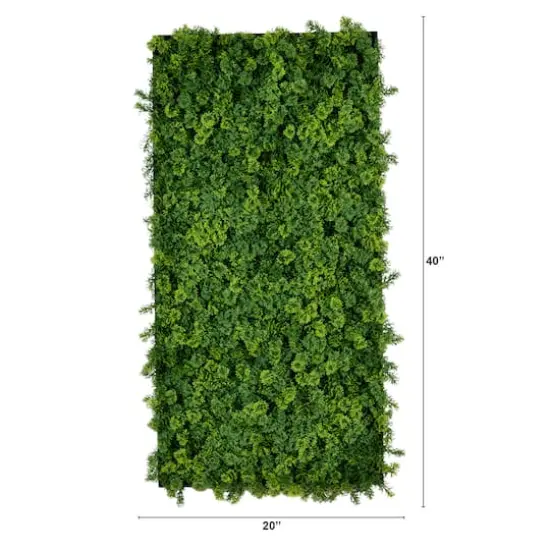 20" x 40" Framed Irish Green Meadow Artificial Living Wall Art Panel {3}