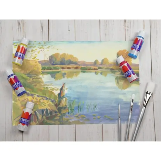 Pro Art&reg; Fluorescent 6 Color Liquid Tempera Paint Set {4}