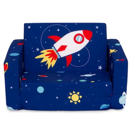 Delta Children Space Cozee Flip Out 2-in-1 Convertible Chair to Lounger {4}