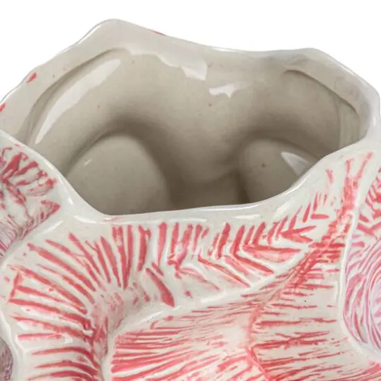 Hello Honey&reg; 7.5" Pink Textured Organic Stoneware Vase with Reactive Glaze {7}