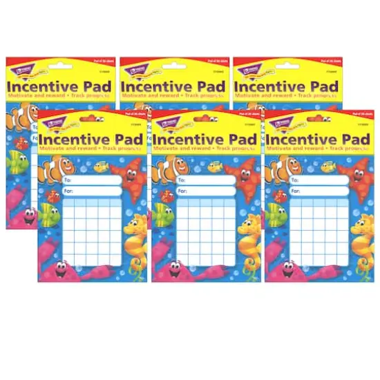 Trend Enterprises&reg; Sea Buddies&trade; Incentive Pad, 6ct. {1}