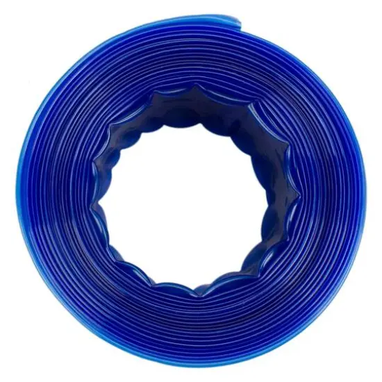 25ft. x 1.5" Blue Transparent Swimming Pool Filter Backwash Hose {3}