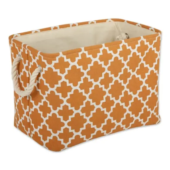 DII&reg; Small Rectangle Lattice Polyester Bin Pumpkin Spice {1}