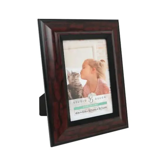 Expressions&trade; 4" x 6" Red Marble Finish Frame by Studio D&eacute;cor&reg; {4}