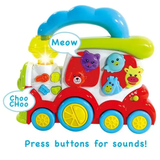 Nothing But Fun Toys Lights & Sounds Animal Choo Choo Train {5}