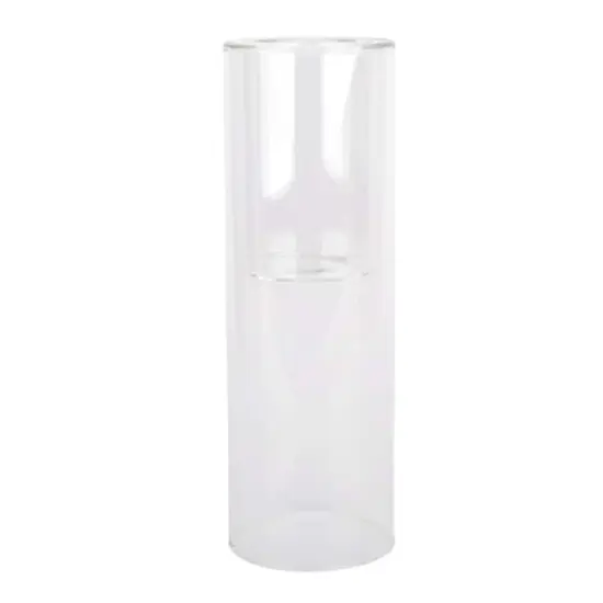 10" Clear Glass Dual Cylinder Candle Holder by Ashland&reg; {1}
