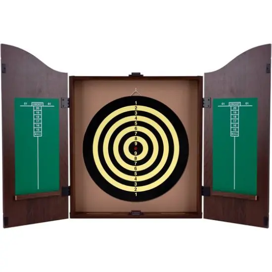 Toy Time King's Head Value Dartboard Cabinet Set {4}