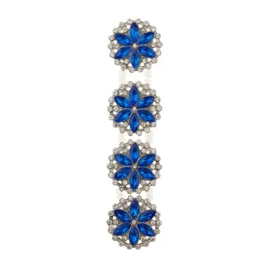 Sapphire Metal Flower Sliders, 27mm by Bead Landing&trade; {4}