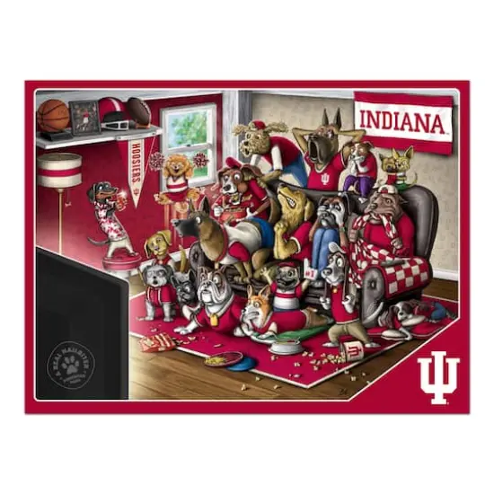 College Football Purebred Fans A Real Nailbiter 500 Piece Puzzle Indiana Hoosiers {5}