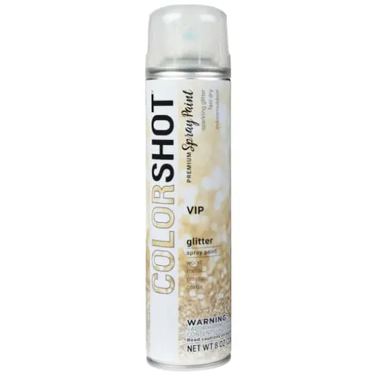 COLORSHOT&reg; Premium Glitter Spray Paint VIP Gold {9}