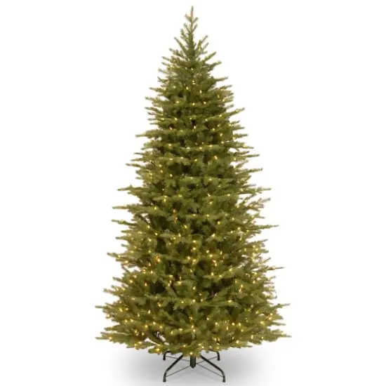 6.5ft. Pre-Lit Feel-Real&reg; Nordic Spruce&reg; Slim Artificial Christmas Tree, Clear Lights {1}