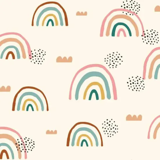 RoomMates Rainbow's End Peel & Stick Wallpaper Pink and Taupe {1}