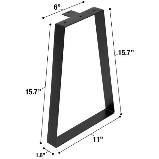 Sorbus Trapezoid Table Legs for Benches or Tables {6}