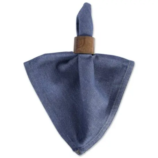DII&reg; Embroidered Denim Cloth Dinner Napkins, 6ct. {4}