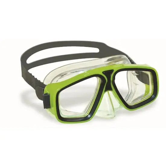 Swim Central 6.25" Lime Green Laguna Recreational Swim Mask with Nose Piece {4}