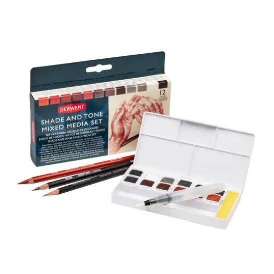 Derwent 12 Color Shade & Tone Mixed Media Set {3}