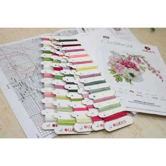 Luca-S Spring Bouquet Counted Cross Stitch Kit {6}