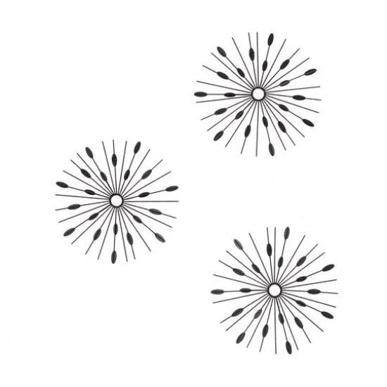 Habitat Decor Starburst Metal Wall Art Set {6}