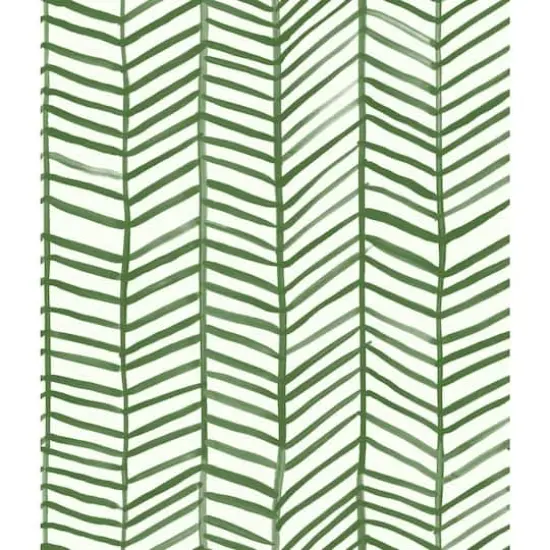 RoomMates Cat Coquillette Herringbone Peel & Stick Wallpaper Green/White {1}