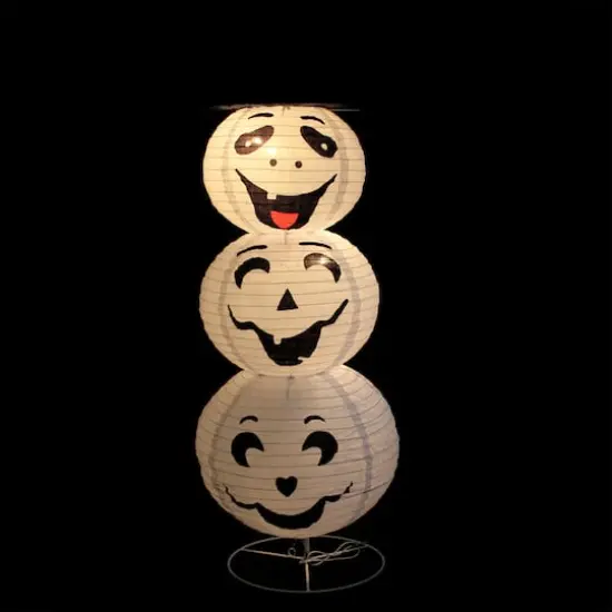 3.6ft. Lighted Ghost Trio Outdoor Halloween Decoration {3}