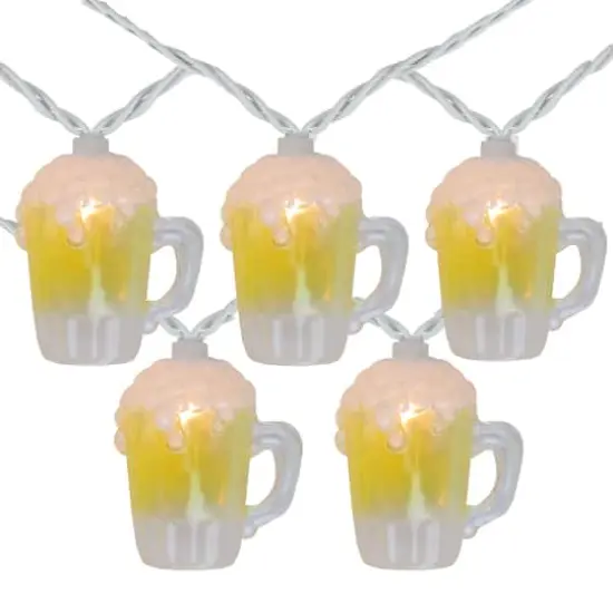 10ct. Beer Mug Shaped String Lights {1}