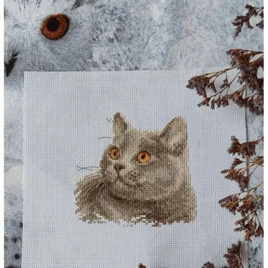 Alisa British Cat Cross Stitch Kit {6}