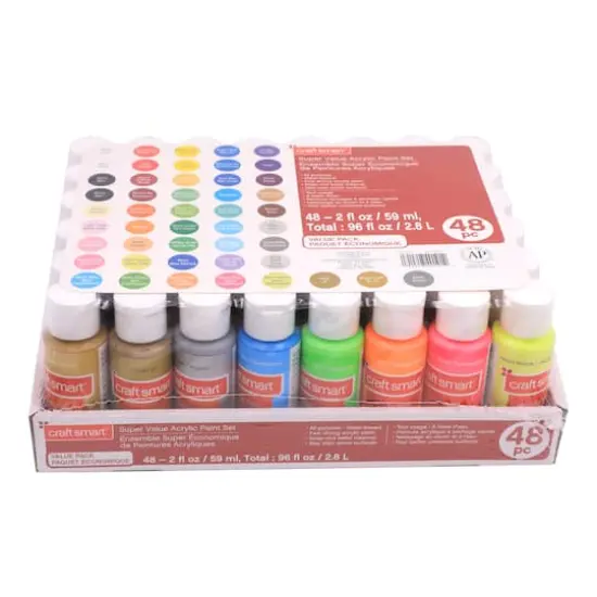 Super Value Acrylic Paint Set by Craft Smart&reg; {1}