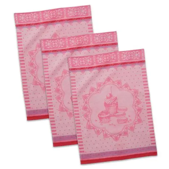 DII&reg; French Macarons Jcqd Dishtowel (Set of 3) {3}