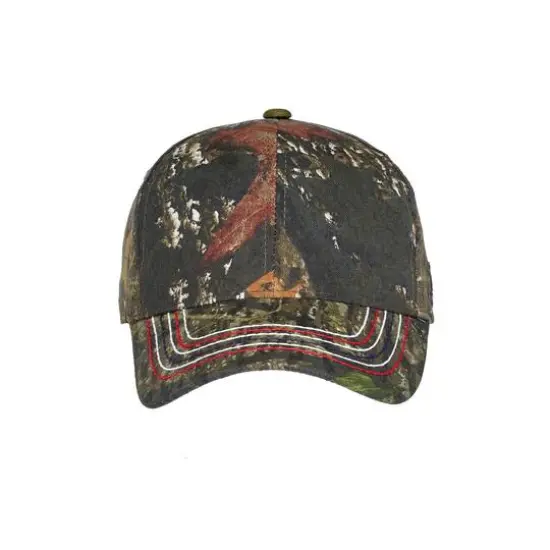 Port Authority® Americana Contrast Stitch Camouflage Cap Mossy Oak New Break-Up {1}