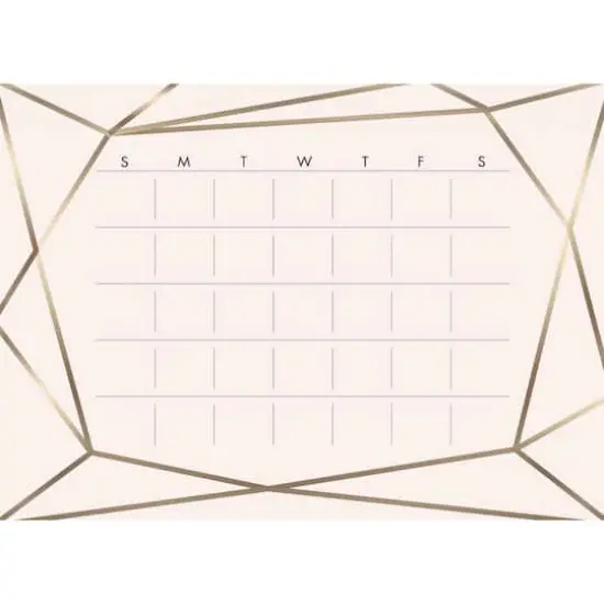 RoomMates Blush Beauty Dry Erase Calendar Peel & Stick Wall Decal {1}