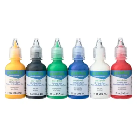 Scribbles&reg; Shiny 3D Fabric Paint Set {1}